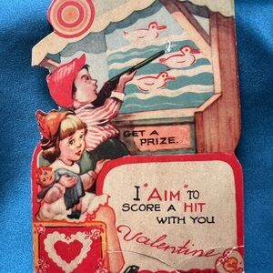 Red and Pink Heart Valentine Card